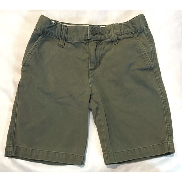 Faded Glory Chino Style Khaki Shorts with Adjustable Waist - Kids | Size: 8 - Picture 1 of 5